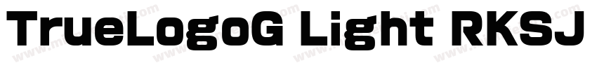 TrueLogoG Light RKSJ H字体转换